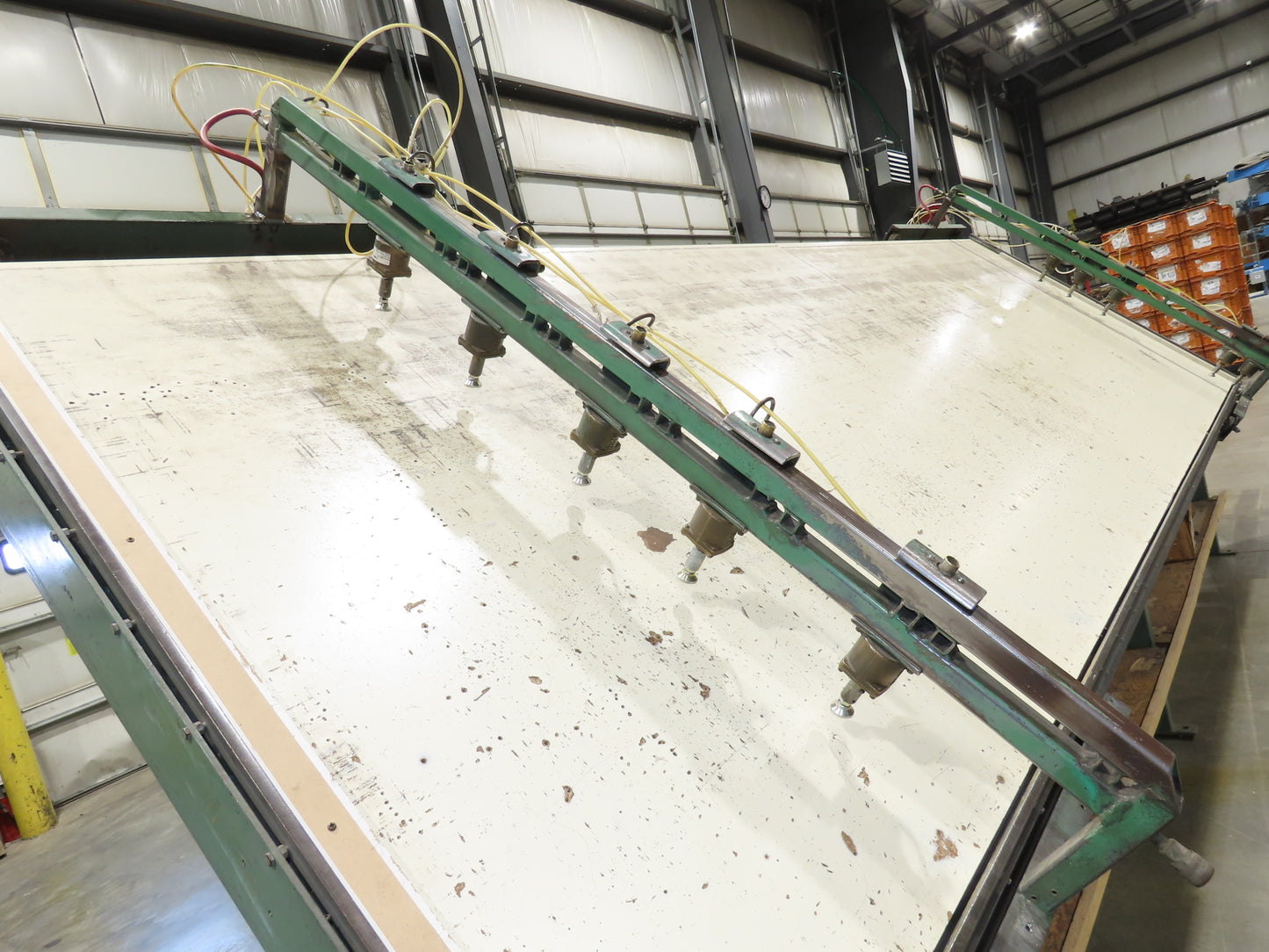 5'x 16' Face Frame Assembly Table Pneumatic Dual Clamp Steel Frame