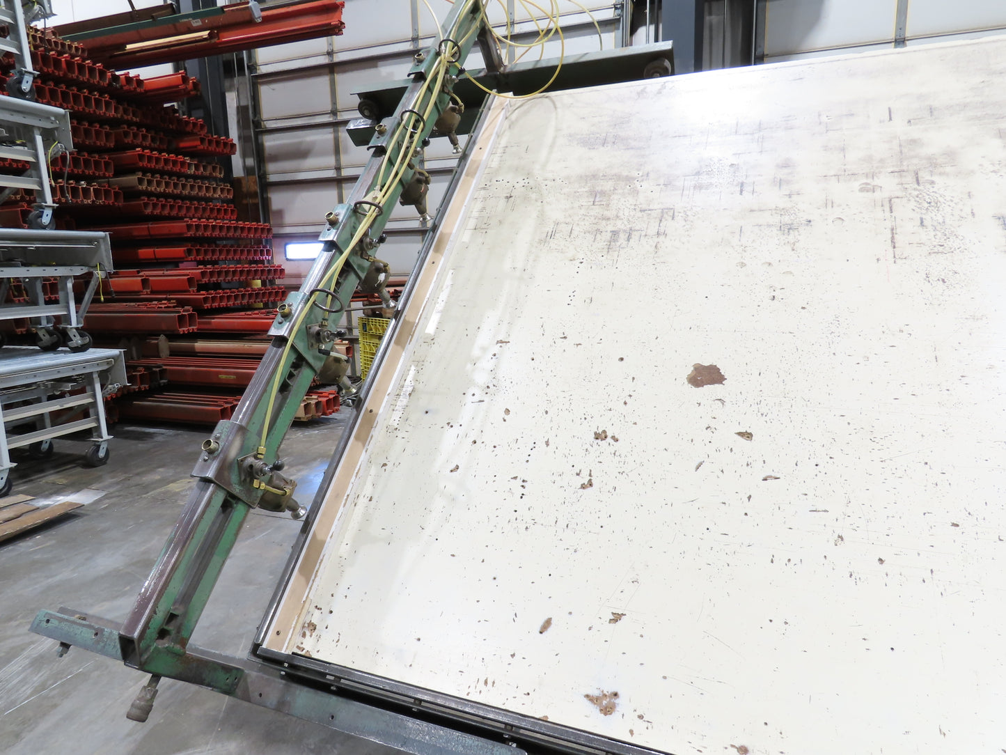 5'x 16' Face Frame Assembly Table Pneumatic Dual Clamp Steel Frame