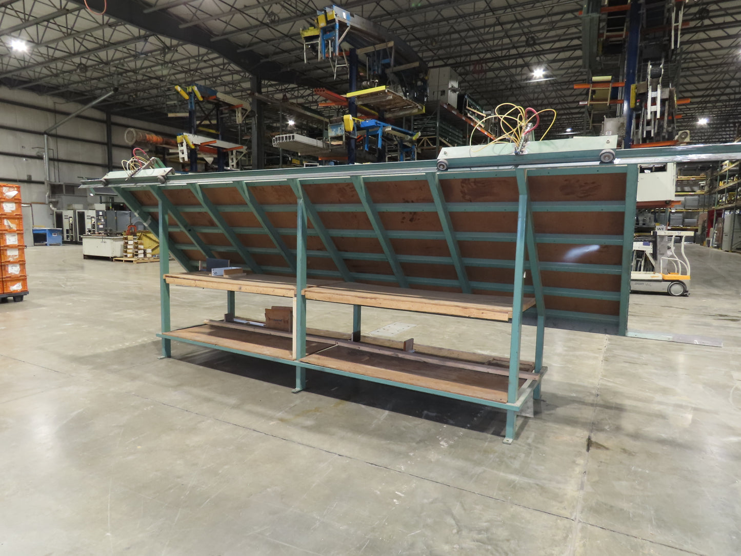 5'x 16' Face Frame Assembly Table Pneumatic Dual Clamp Steel Frame