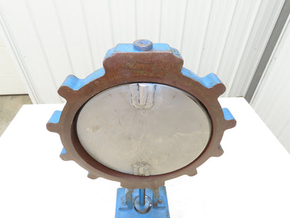 Mosser W10D 10" Wafer Style Steel Butterfly Valve Stainless Disc