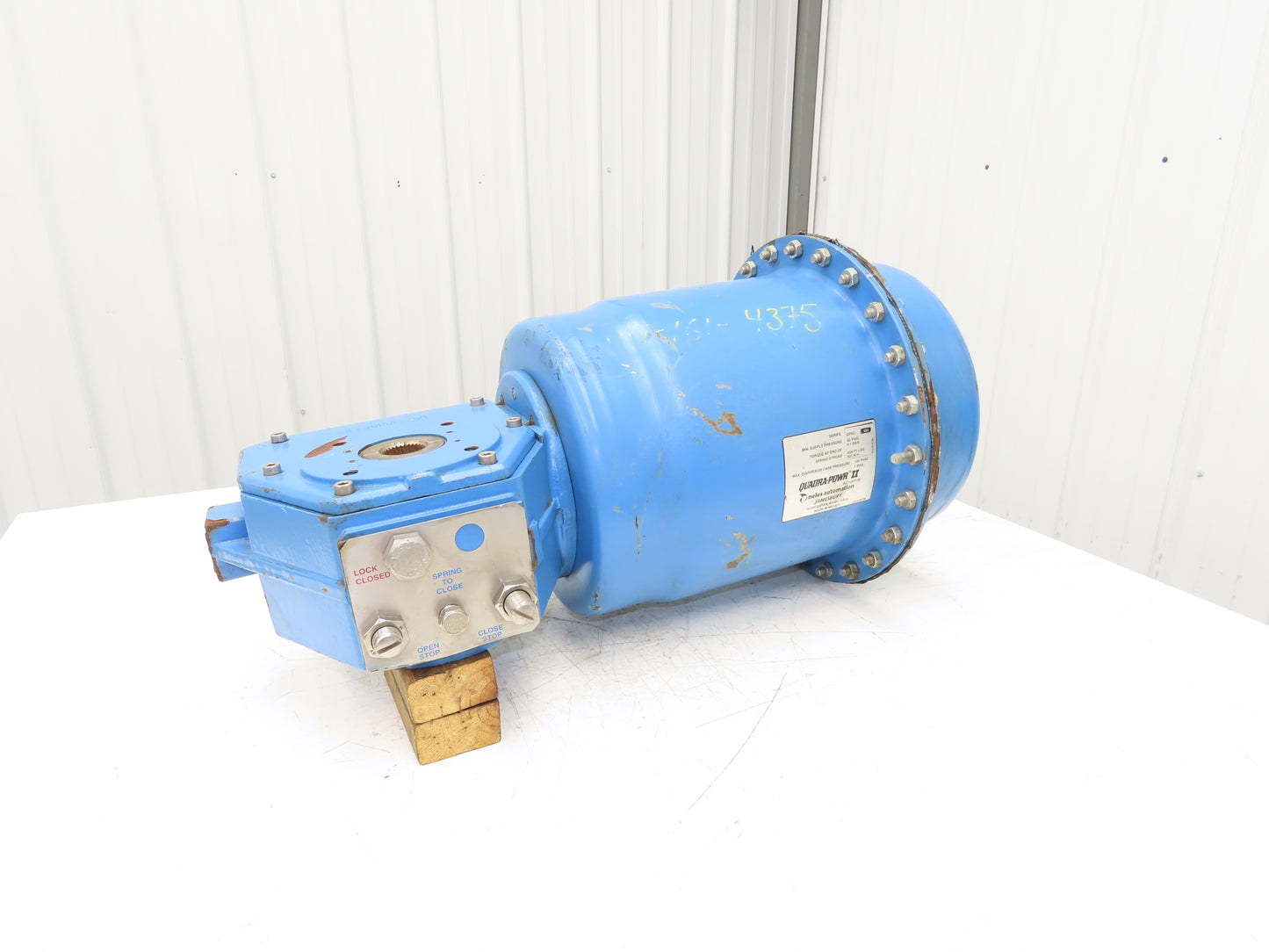 Jamesbury QP5C/S34 Quadra-Powr II Pneumatic Valve Actuator 60 PSI 458 Ft-Lb