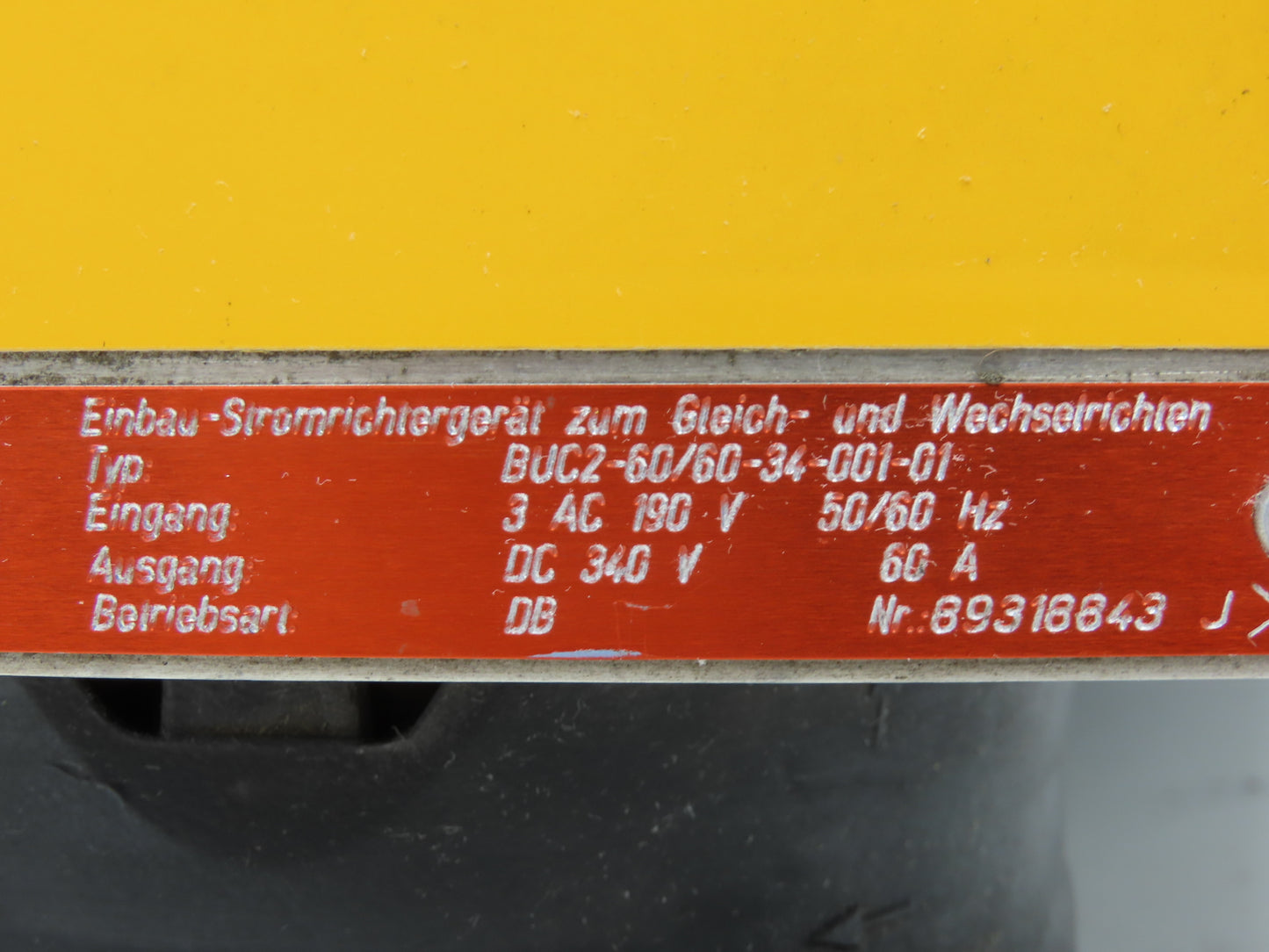 Baumuller BUC2-60/60-34-001-01 Servo Drive Controller Power Supply 190VAC 3Ph