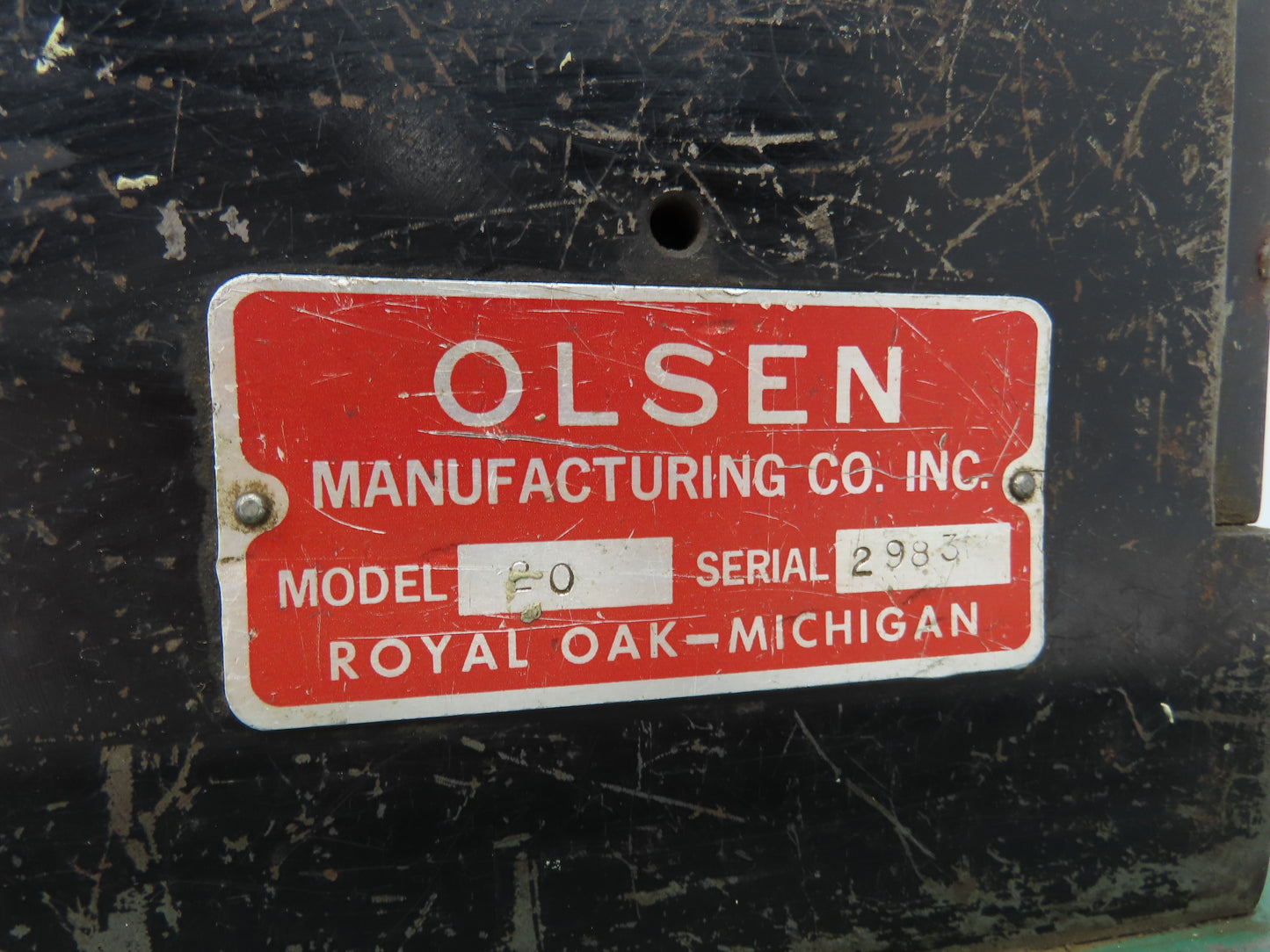 Olsen Model 20 Powerflare Pneumatic Double Flare Swaging Machine 80 PSI Min