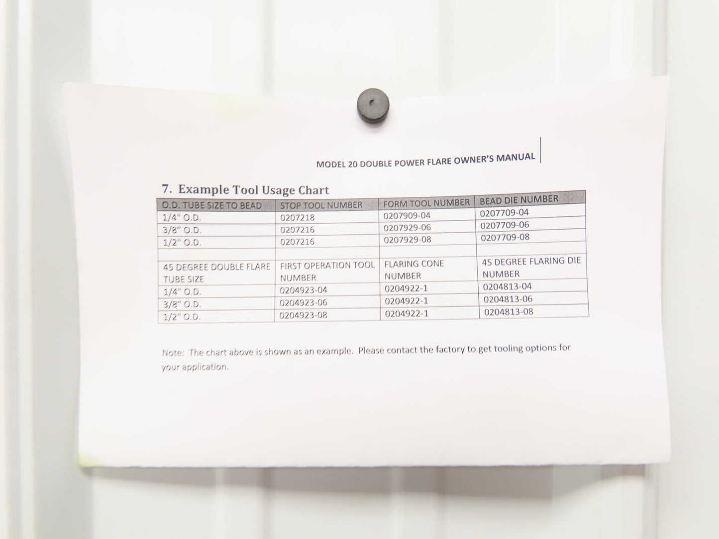 Olsen Model 20 Powerflare Pneumatic Double Flare Swaging Machine 80 PSI Min