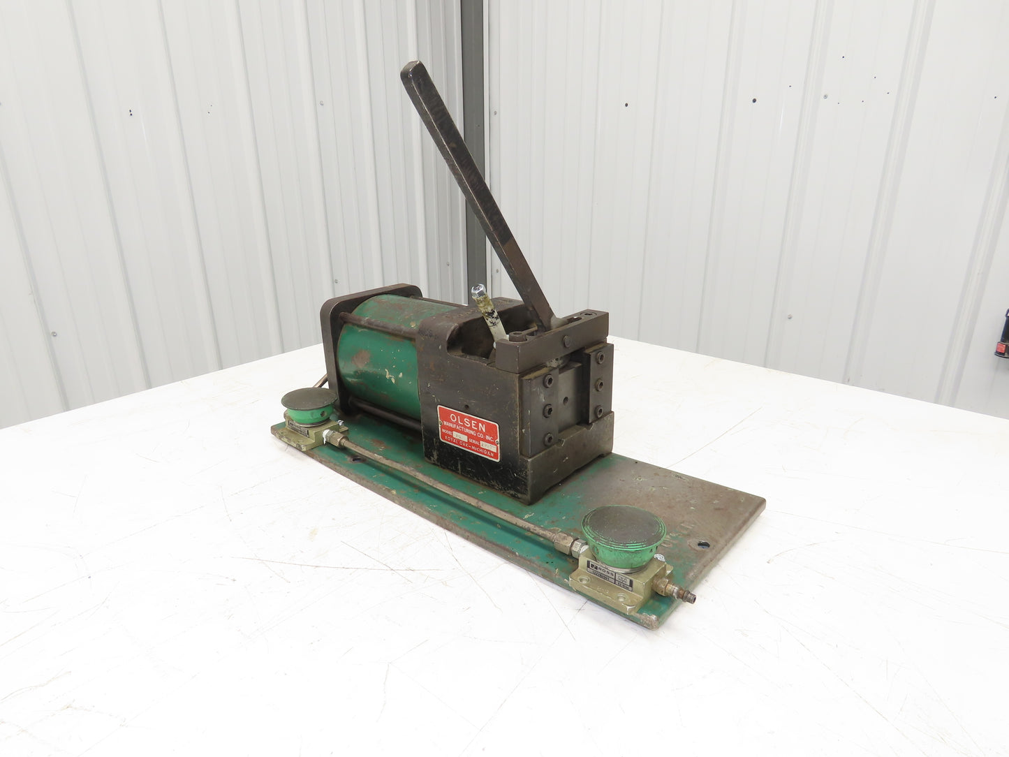 Olsen Model 20 Powerflare Pneumatic Double Flare Swaging Machine 80 PSI Min