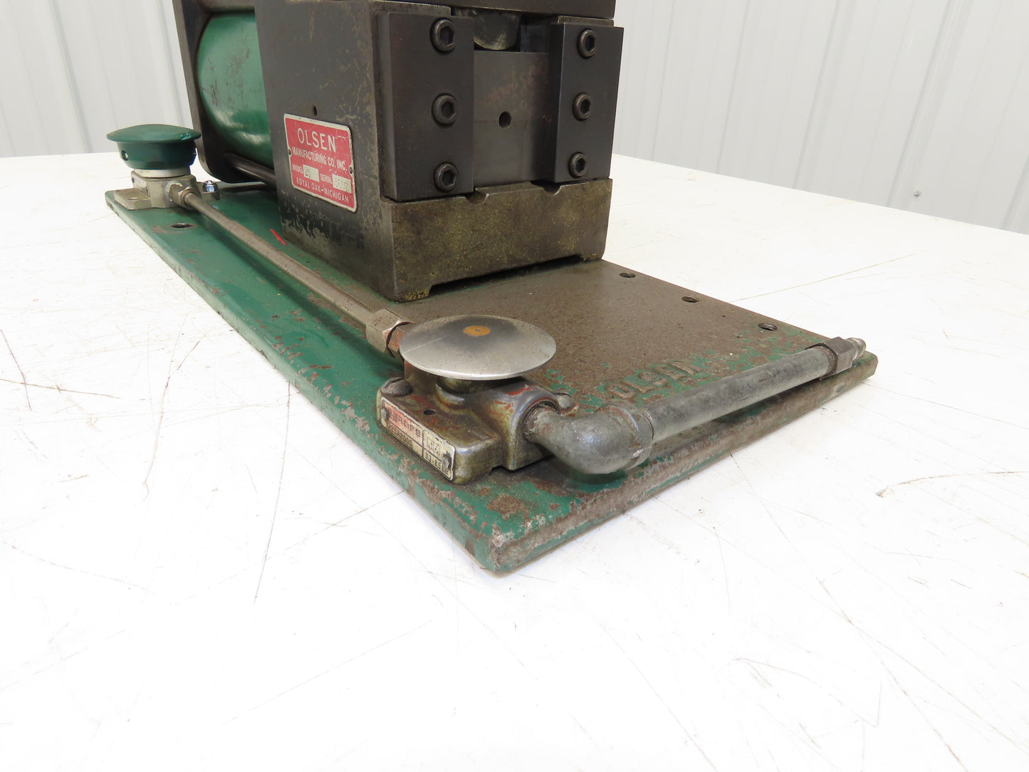 Olsen Model 20 Powerflare Pneumatic Double Flare Swaging Machine 80 PSI Min