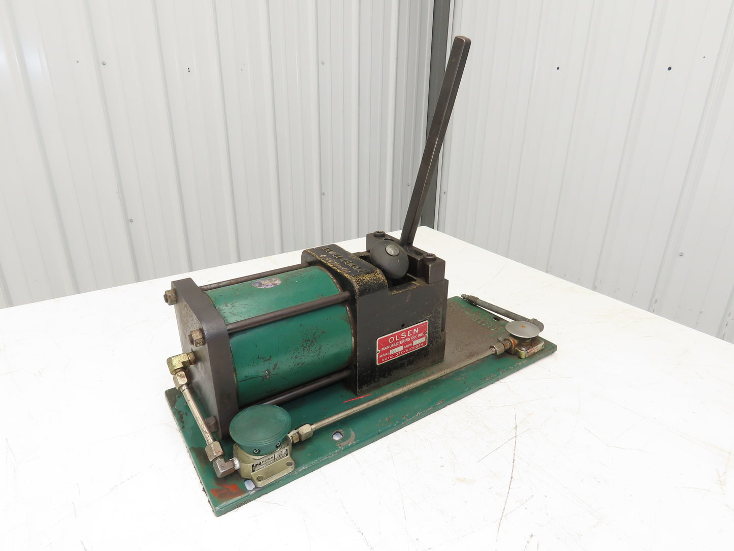 Olsen Model 20 Powerflare Pneumatic Double Flare Swaging Machine 80 PSI Min