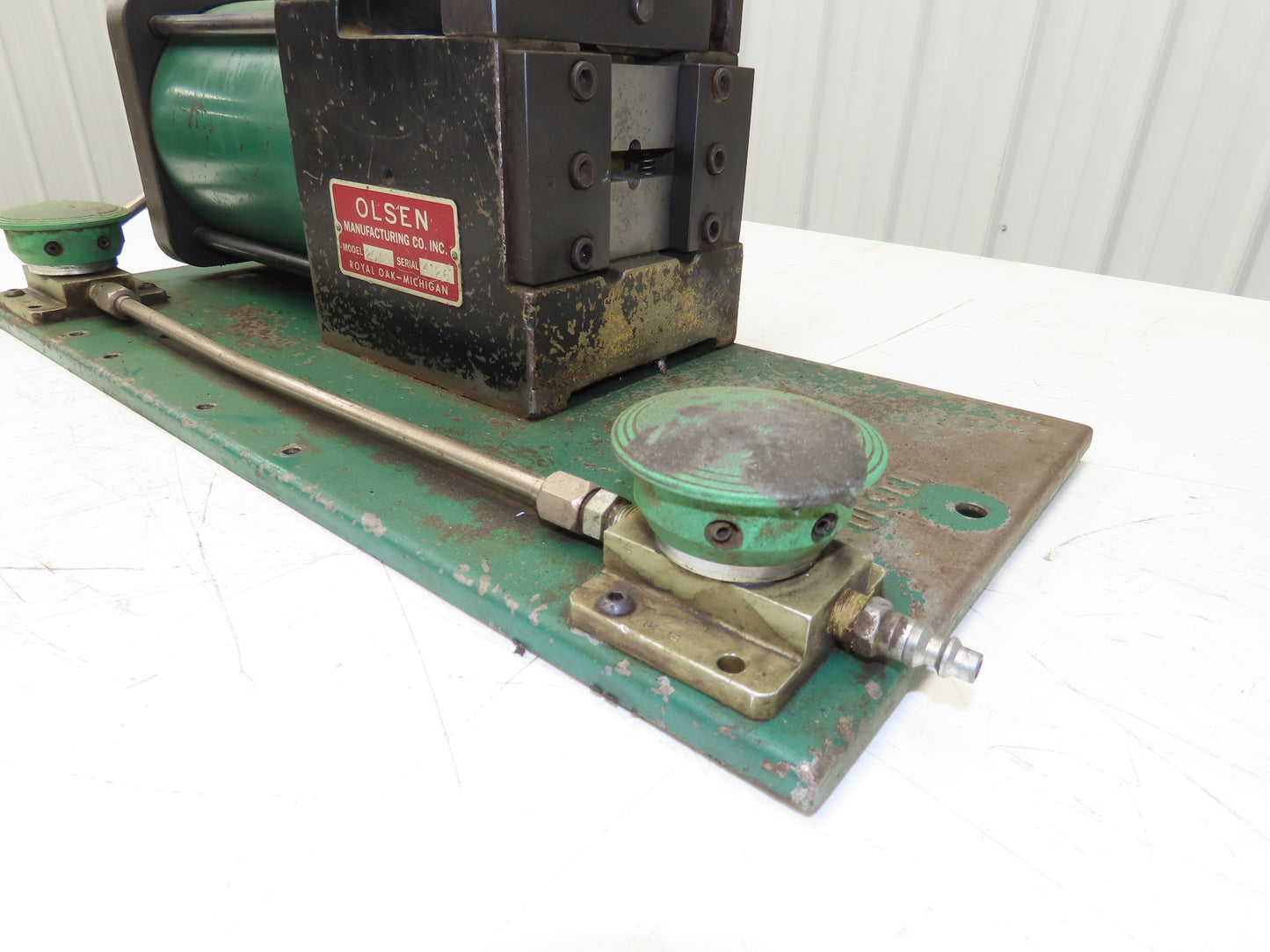 Olsen Model 20 Powerflare Pneumatic Double Flare Swaging Machine 80 PSI Min