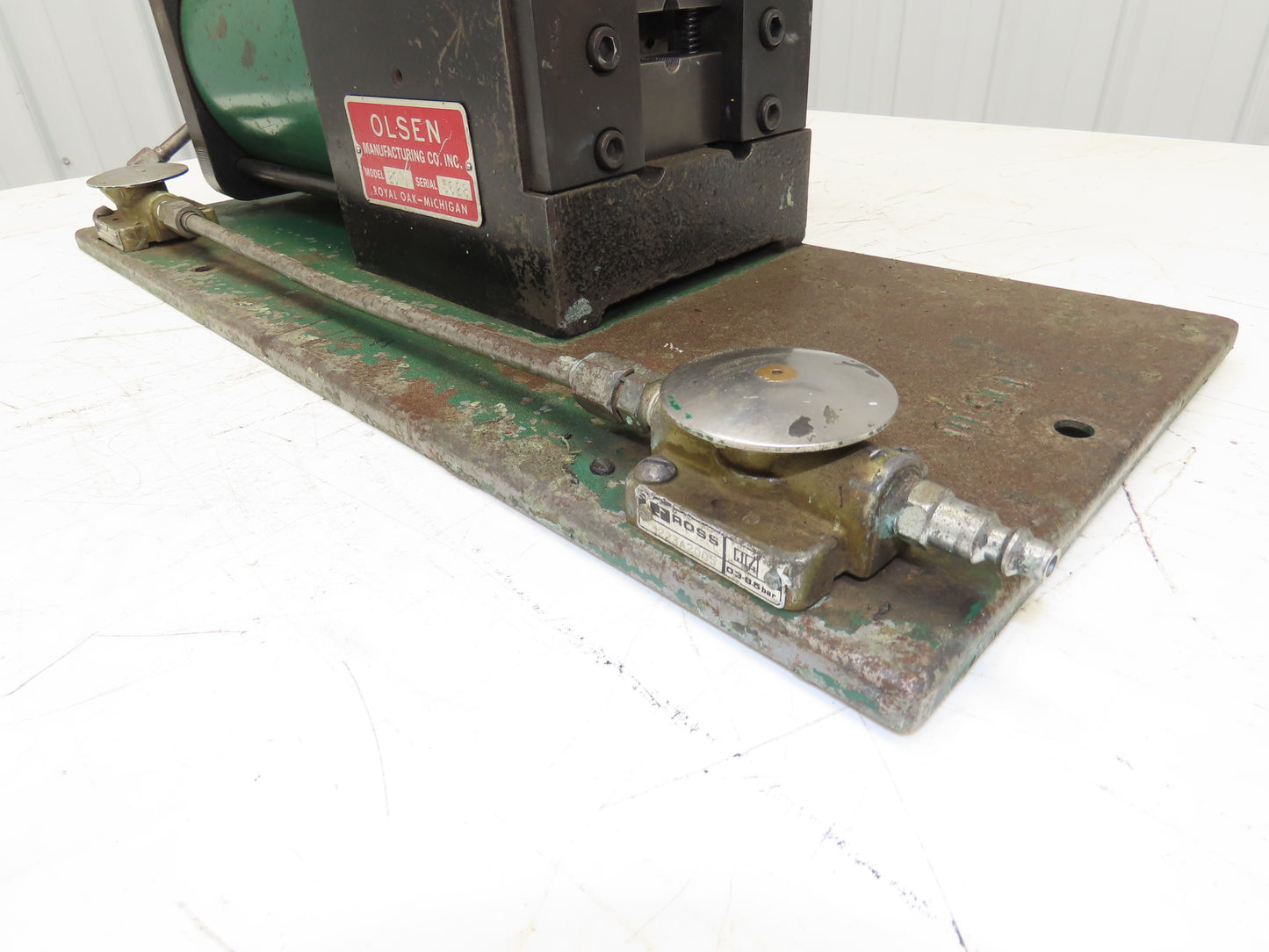 Olsen Model 20 Powerflare Pneumatic Double Flare Swaging Machine 80 PSI Min