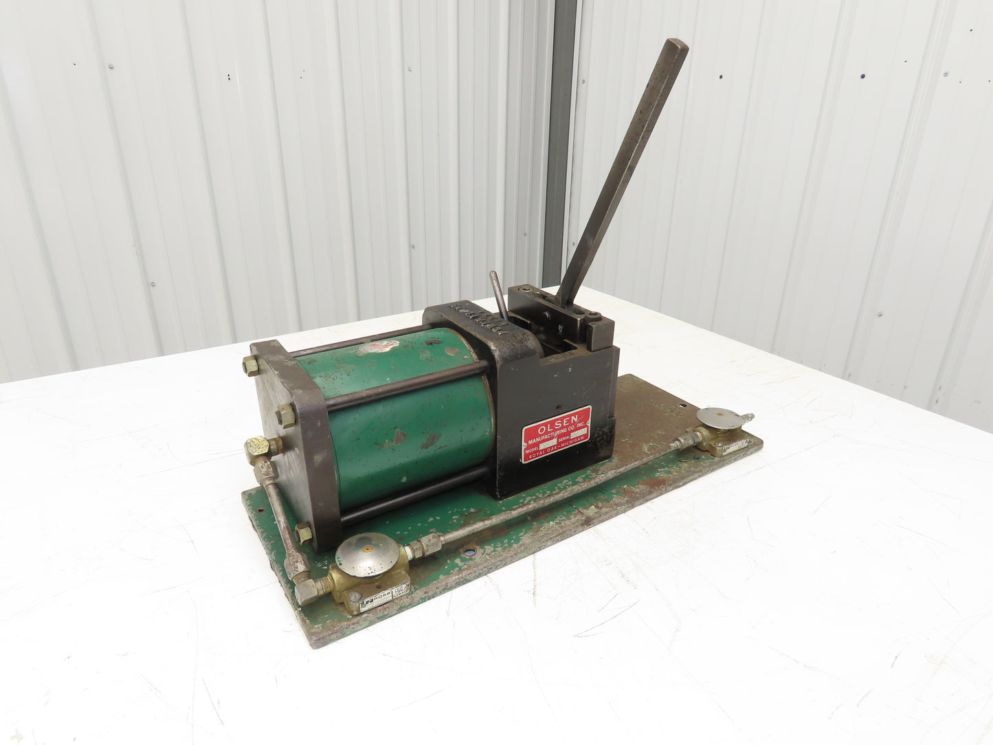 Olsen Model 20 Powerflare Pneumatic Double Flare Swaging Machine 80 PSI Min