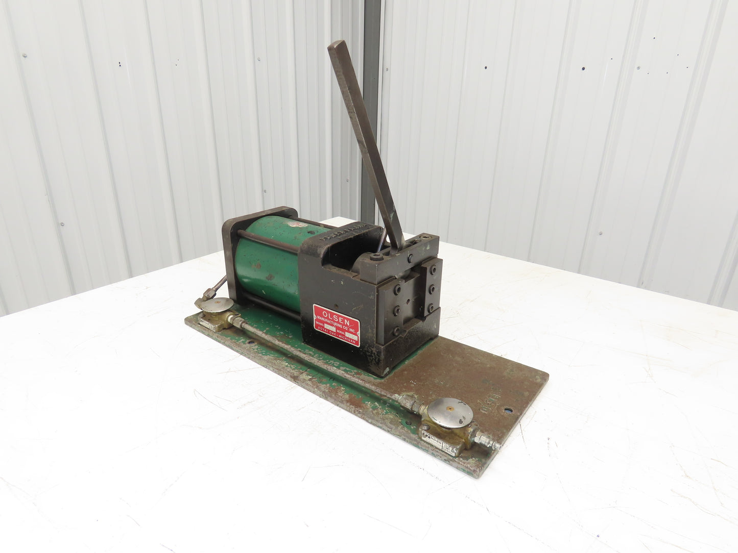 Olsen Model 20 Powerflare Pneumatic Double Flare Swaging Machine 80 PSI Min