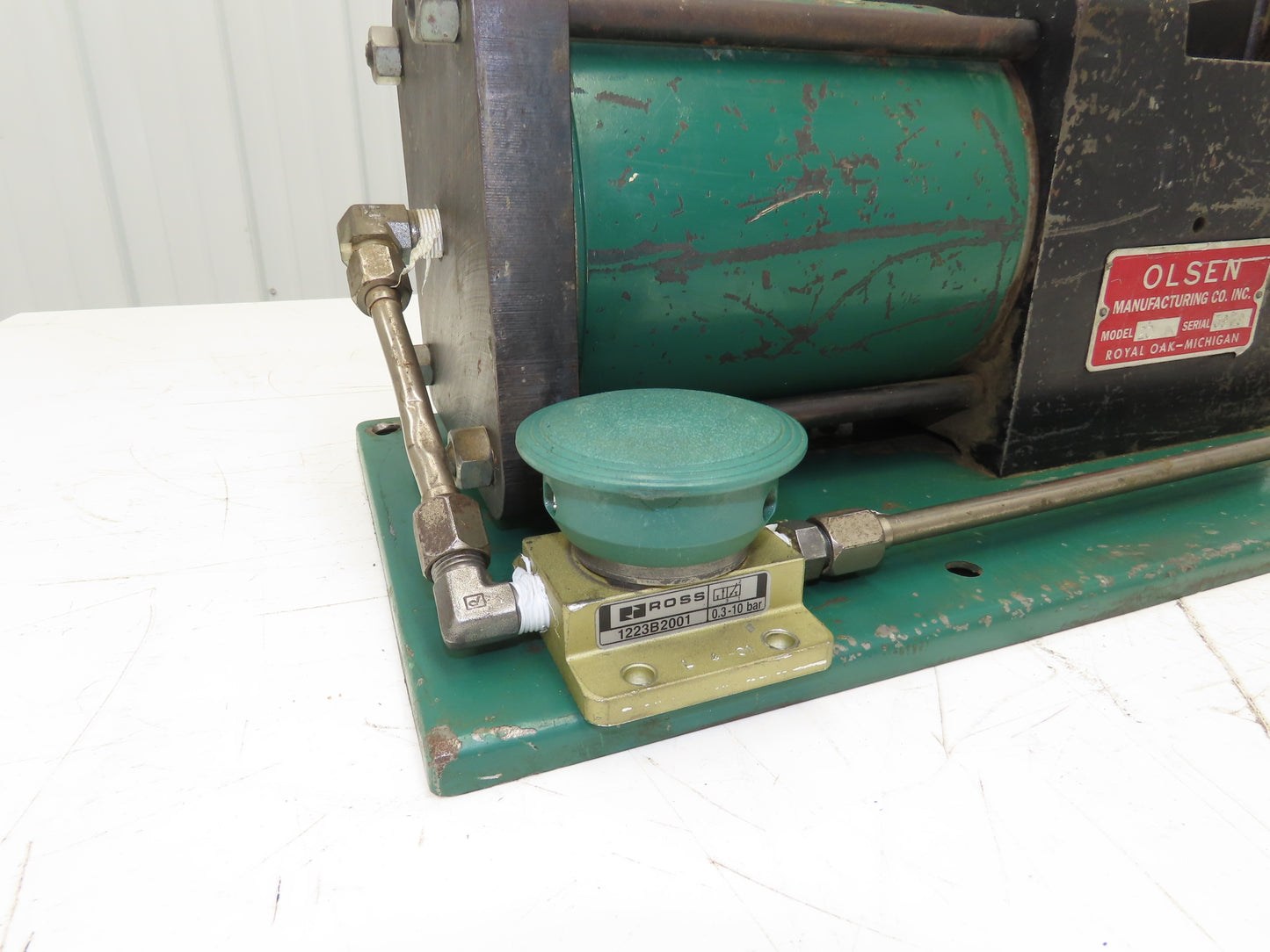 Olsen Model 20 Powerflare Pneumatic Double Flare Swaging Machine 80 PSI Min