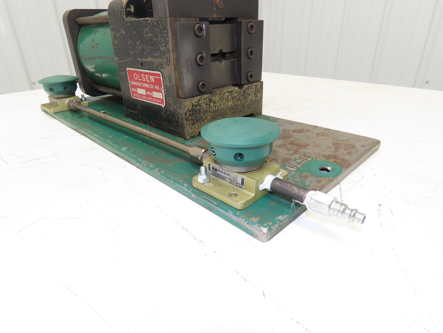 Olsen Model 20 Powerflare Pneumatic Double Flare Swaging Machine 80 PSI Min