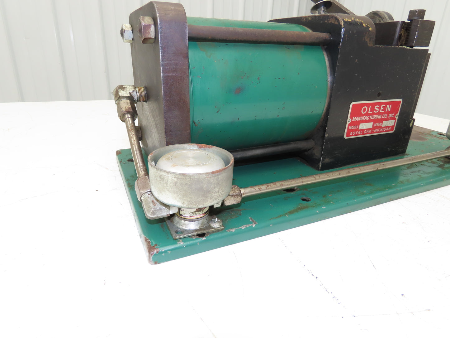 Olsen Model 20 Powerflare Pneumatic Double Flare Swaging Machine No Tooling