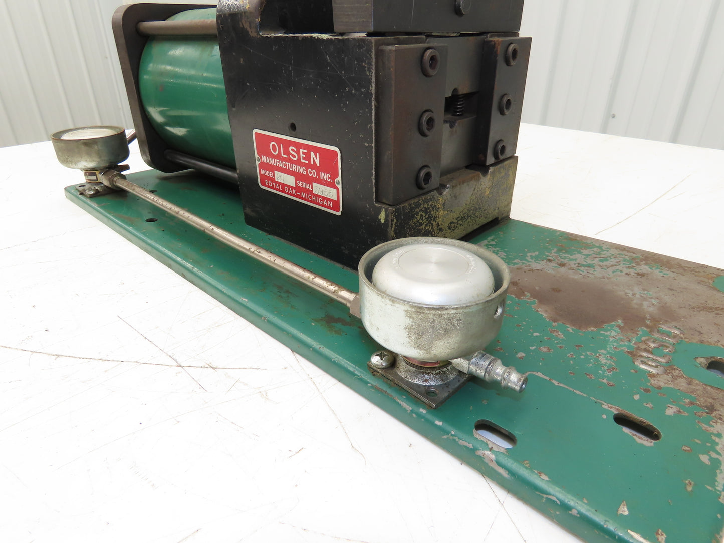 Olsen Model 20 Powerflare Pneumatic Double Flare Swaging Machine No Tooling