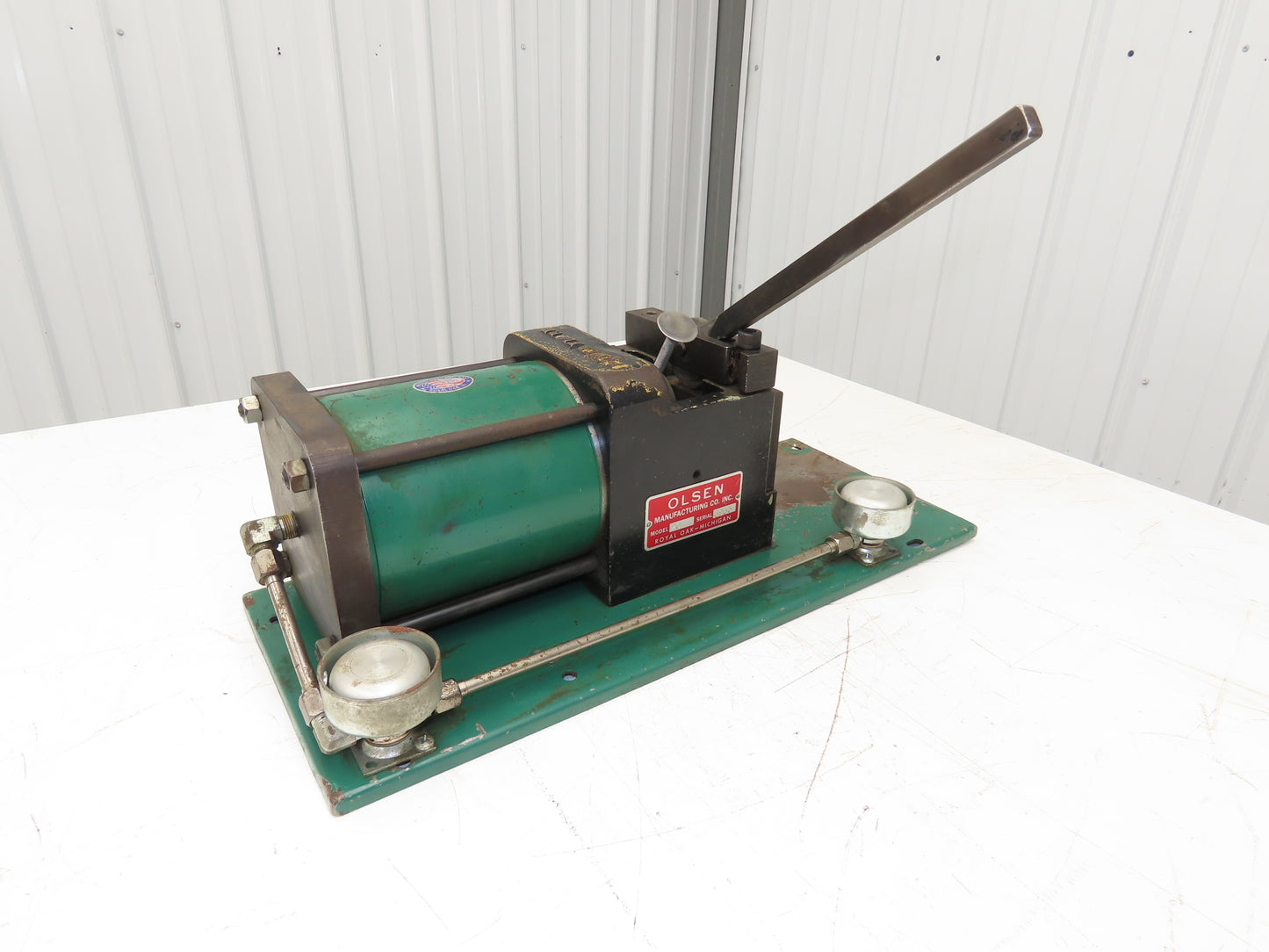 Olsen Model 20 Powerflare Pneumatic Double Flare Swaging Machine No Tooling