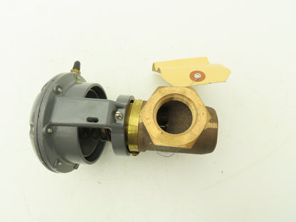 Johnson Controls Brass Valve 1" NPT  9-13PSIG w/V-3000-1 Diaphragm Actuator