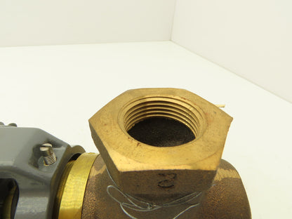 Johnson Controls Brass Valve 1" NPT  9-13PSIG w/V-3000-1 Diaphragm Actuator