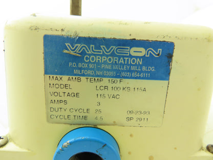Valvcon LCR 100 KS 115A Electric Valve Damper Actuator 115V Reversing
