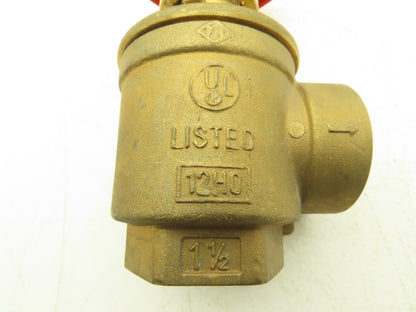 Giacomini 12HO Brass Pressure Reducing Valve 1-1/2" NPT Right Angle
