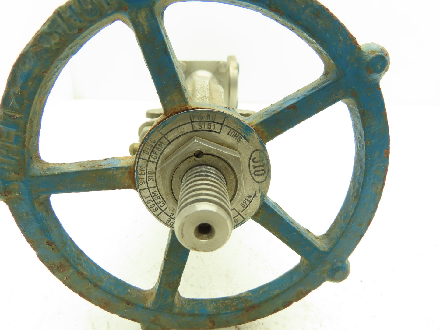 OIC S151 Stainless Gate Valve 1" Flanged Class 150 Extended Stem Handle 20"H