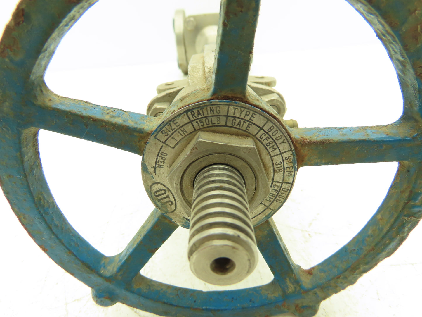 OIC S151 Stainless Gate Valve 1" Flanged Class 150 Extended Stem Handle 20"H