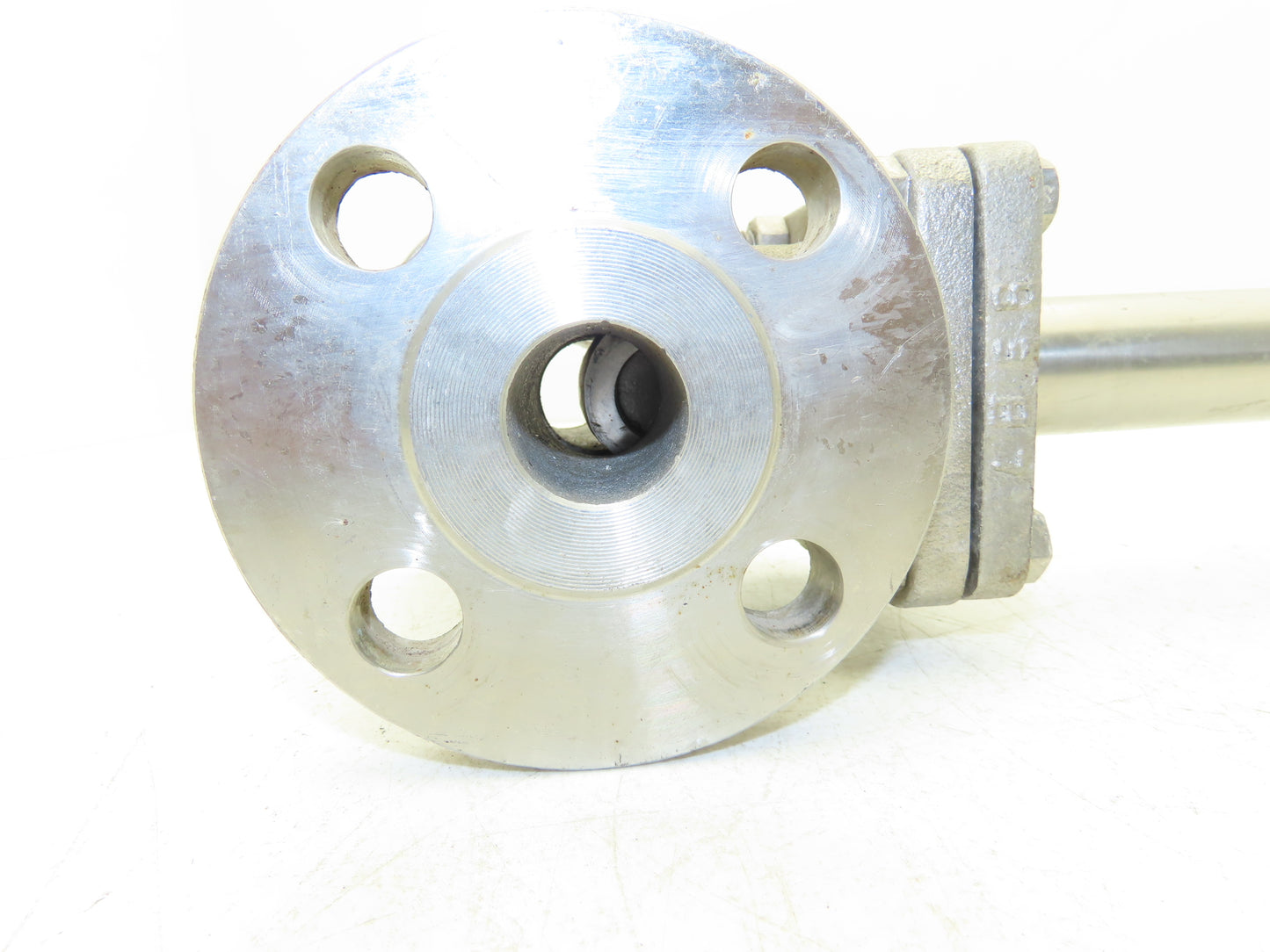 OIC S151 Stainless Gate Valve 1" Flanged Class 150 Extended Stem Handle 20"H