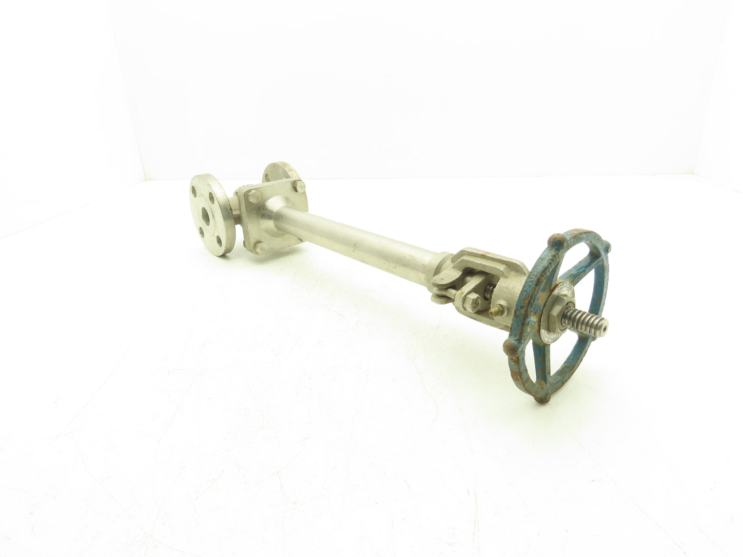 OIC S151 Stainless Gate Valve 1" Flanged Class 150 Extended Stem Handle 20"H