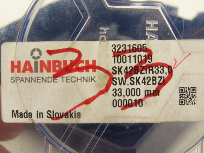 Hainbuch SK42BZIR33.0 Clamping Head Serrated Bore 33mm x 47mm OAL Chuck Type H