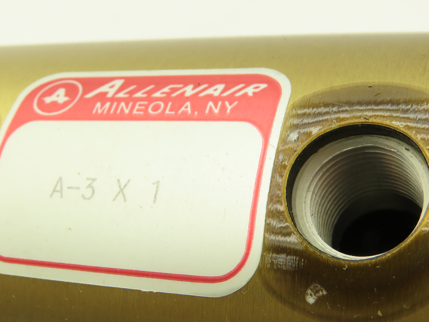 Allenair A-3 X 1 Pneumatic Double Acting Air Cylinder 3" Bore 1" Stroke