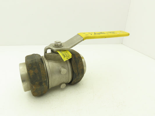 Apollo 76-308-01 2" NPT Ball Valve Stainless Steel Reduced Port 1500 WOG CF8M