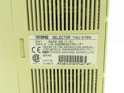 Toyoda Machine Works Toyopuc PLC Chassis Rack CPU Processor I/O Module *Read