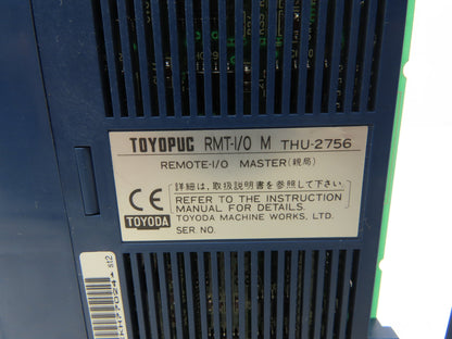 Toyoda Machine Works Toyopuc PLC Chassis Rack CPU Processor I/O Module *Read