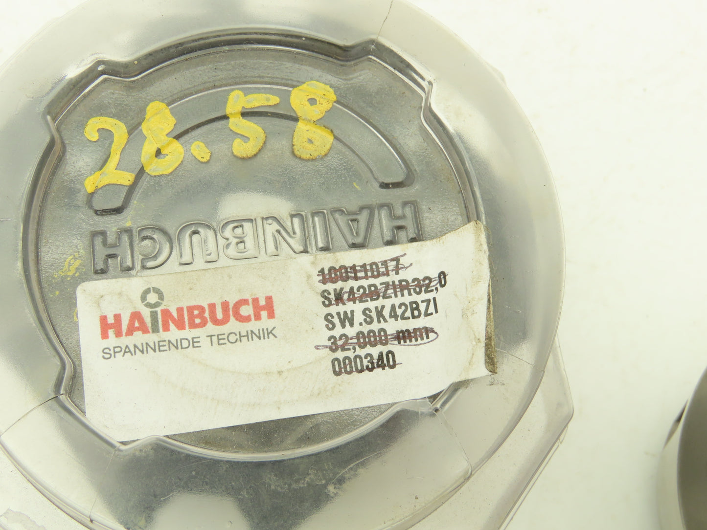 Hainbuch SK42BZIR28.58 Clamping Head Serrated Bore 28.58mm x 47mm OAL