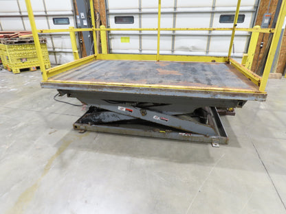 American 2000LB Electric Scissor Lift 96x60" Top 60" Travel Scaffold Work Dock