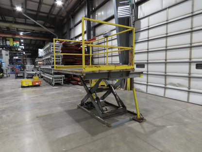 American 2000LB Electric Scissor Lift 96x60" Top 60" Travel Scaffold Work Dock