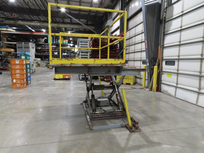 American 2000LB Electric Scissor Lift 96x60" Top 60" Travel Scaffold Work Dock