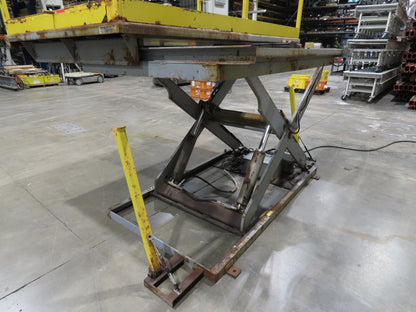 American 2000LB Electric Scissor Lift 96x60" Top 60" Travel Scaffold Work Dock