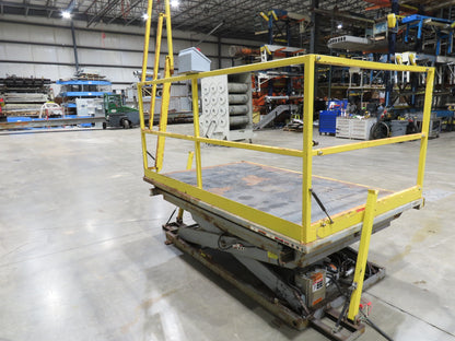 American 2000LB Electric Scissor Lift 96x60" Top 60" Travel Scaffold Work Dock