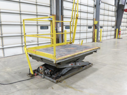 American 2000LB Electric Scissor Lift 96x60" Top 60" Travel Scaffold Work Dock