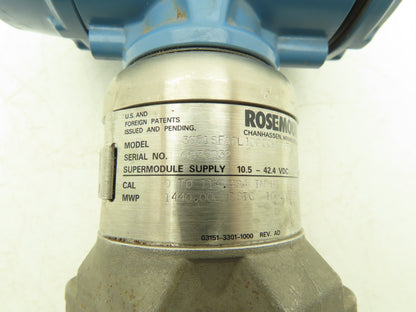 Rosemount 3051SFADL100CCHMS2T1K6032AA1A1M5Q4 Pressure Transmitter 1440 PSI