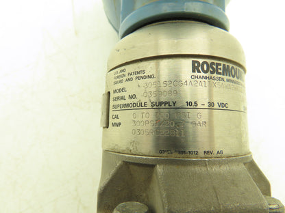 Rosemount 3051S2CG4A2A11X5AWA2WK1I5M5 Pressure Transmitter 300S5AXWA2WK1I5M5