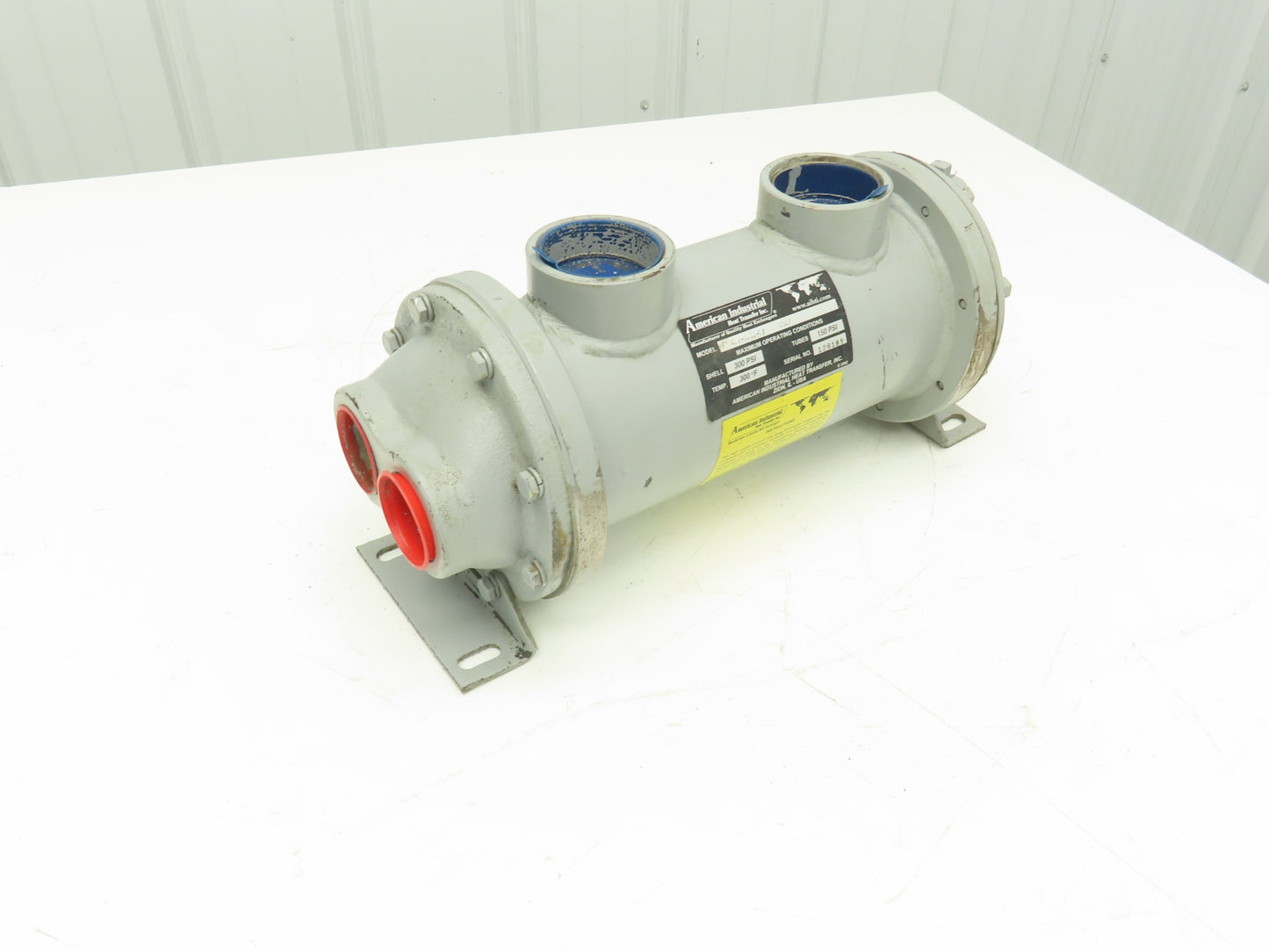 American Industrial CKS-1012-TB Shell & Tube Heat Exchanger 2-Pass 1.5"x2.25"NPT