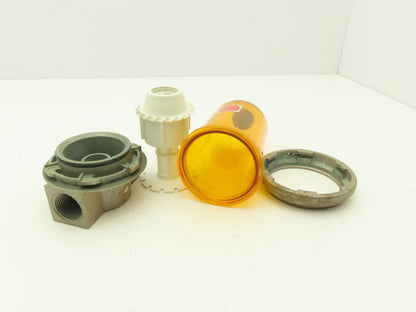 Schrader Bellows 3538-1000 Pneumatic Lubricator Air Filter 1" NPT Poly Bowl