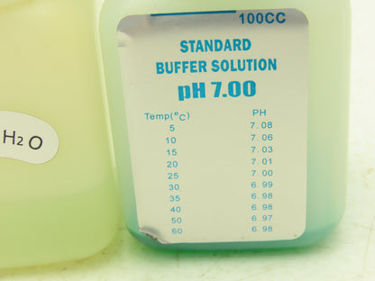 Jenco 60 Digital Handheld PH Meter 3 Bottles PH Solution Near Empty AC Adapter