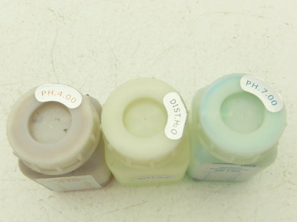 Jenco 60 Digital Handheld PH Meter 3 Bottles PH Solution Near Empty AC Adapter