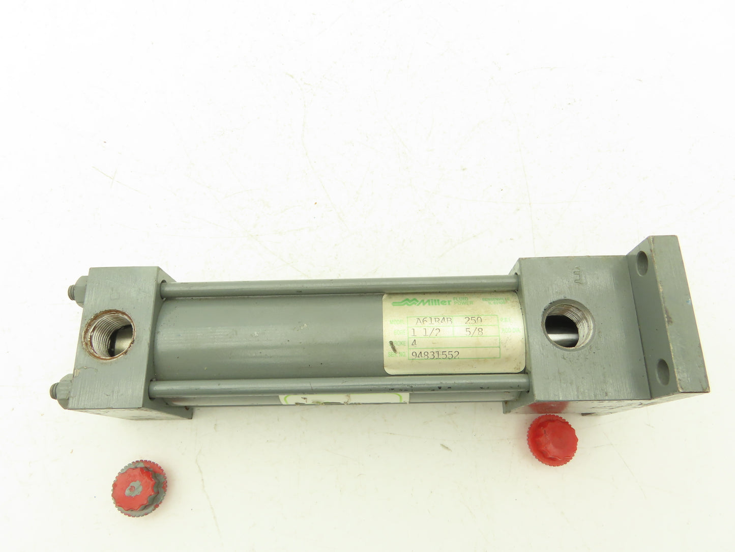 Miller Fluid Power A61R4B Pneumatic Air Cylinder 1-1/2" Bore 4" Stroke 250PSI
