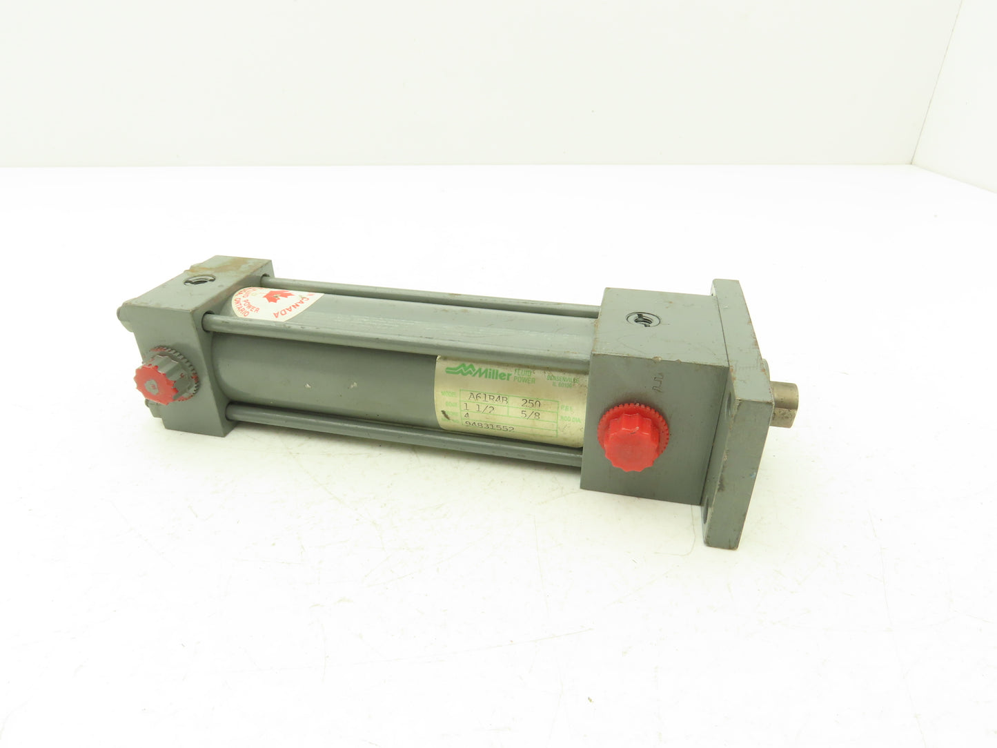 Miller Fluid Power A61R4B Pneumatic Air Cylinder 1-1/2" Bore 4" Stroke 250PSI