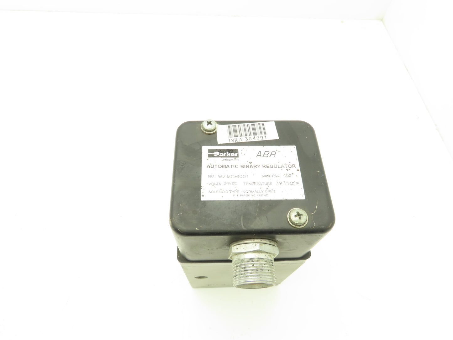 Parker W21054001 Pneumatic Automatic Binary Regulator Solenoid Valve 150psi