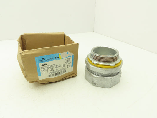 Cooper Crouse-Hinds LT250 2-1/2" Straight Non-Insulated Liquidtight Connector